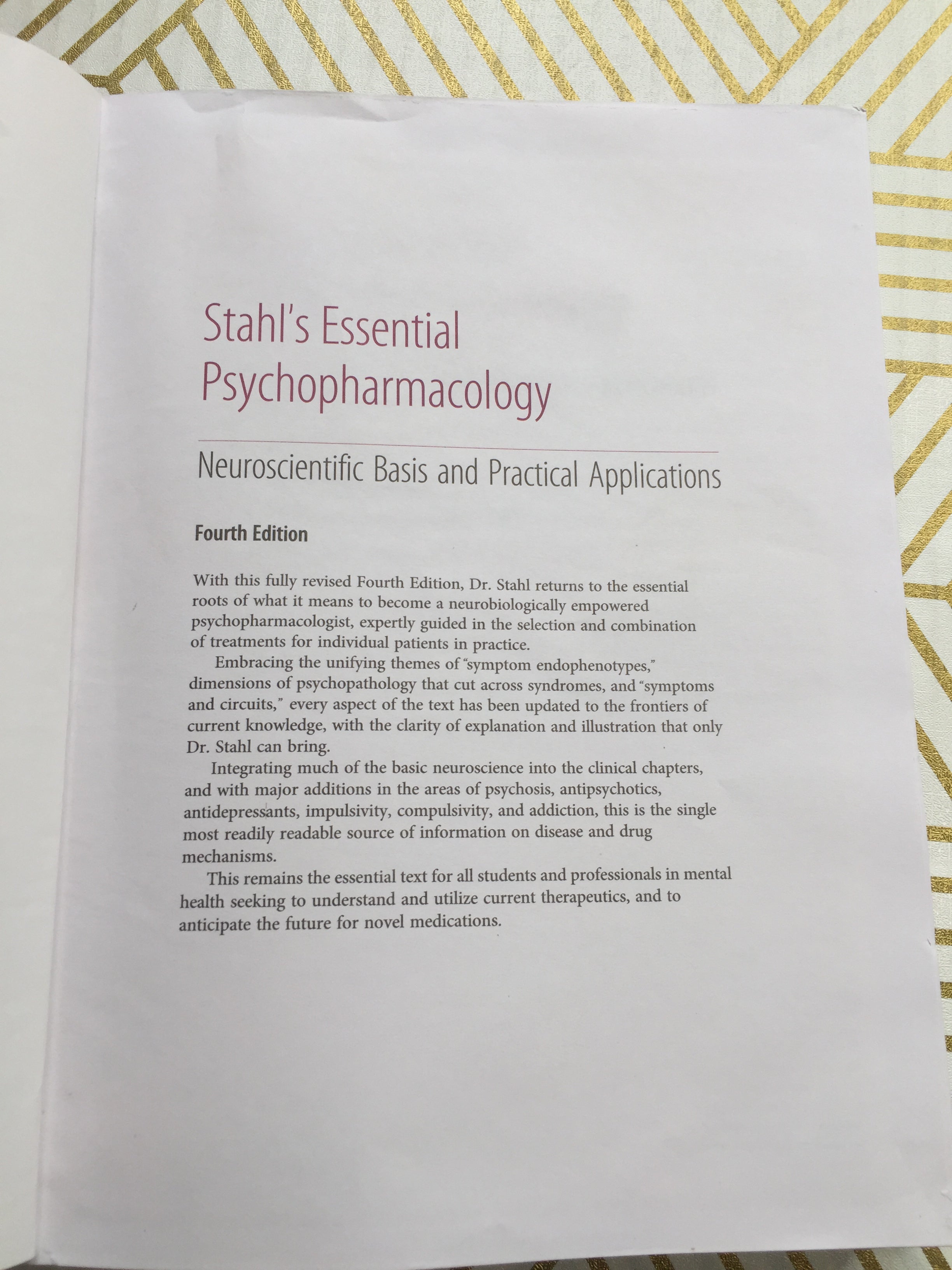 Stahl's Essential Psychopharmacology: Neuroscientific Basis and Practical Applications (8045389709550)